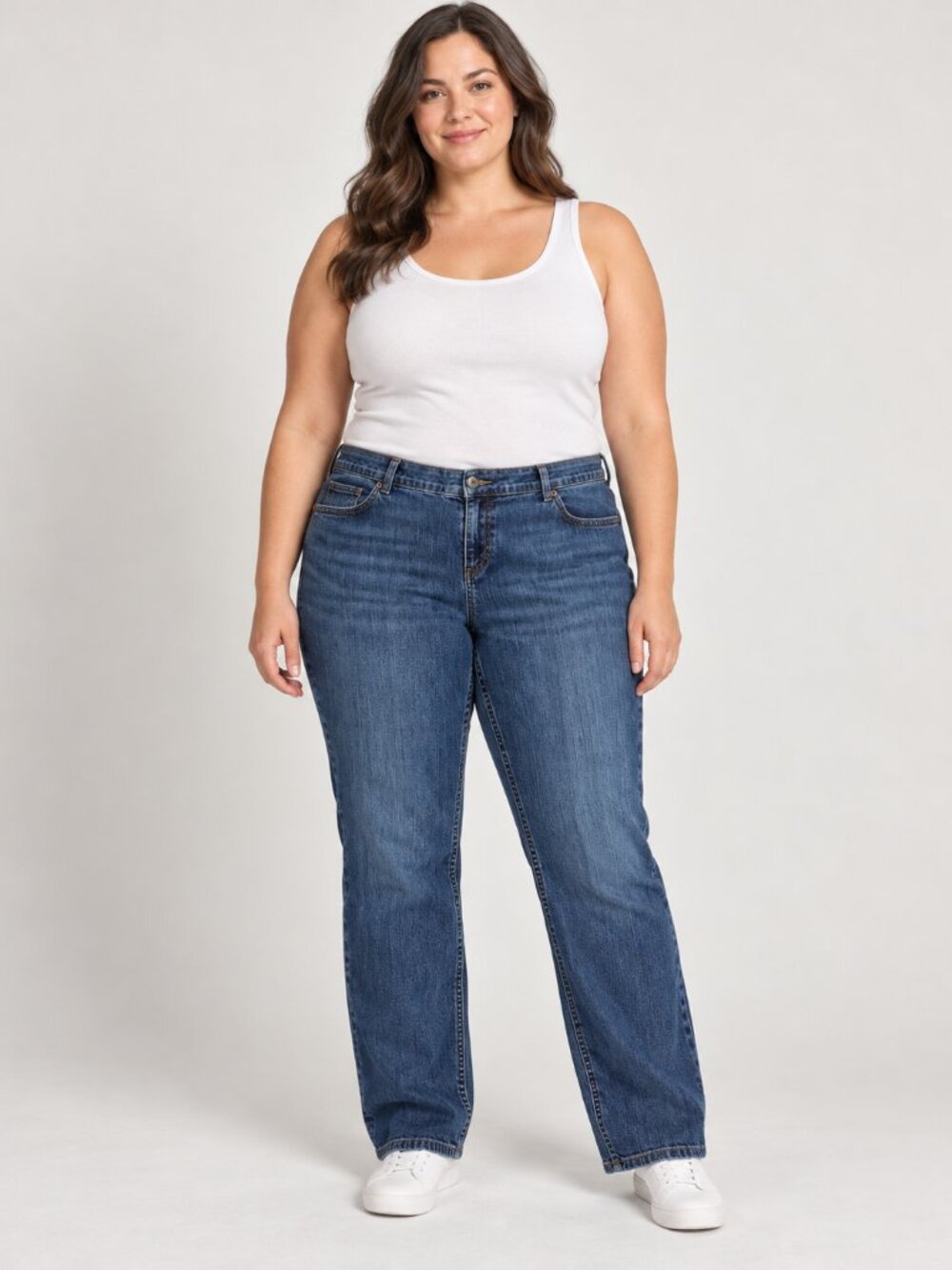 Duluth Trading Women’s 20W x 29 Blue Relaxed Fit Stretch Denim Jeans